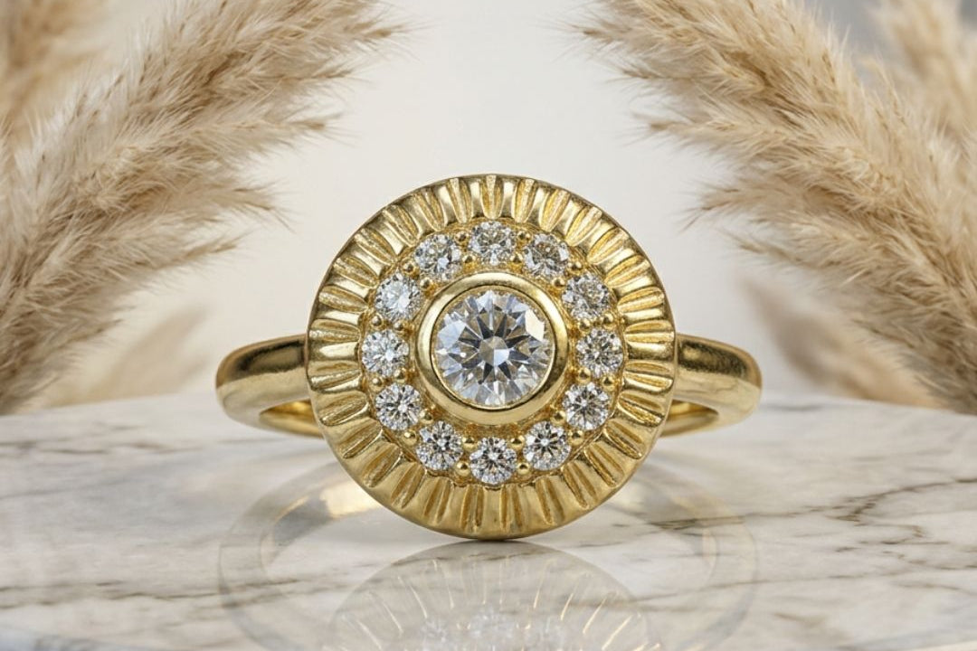 Anillo Round Cut Zirconia