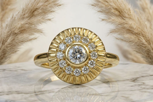 Anillo Round Cut Zirconia