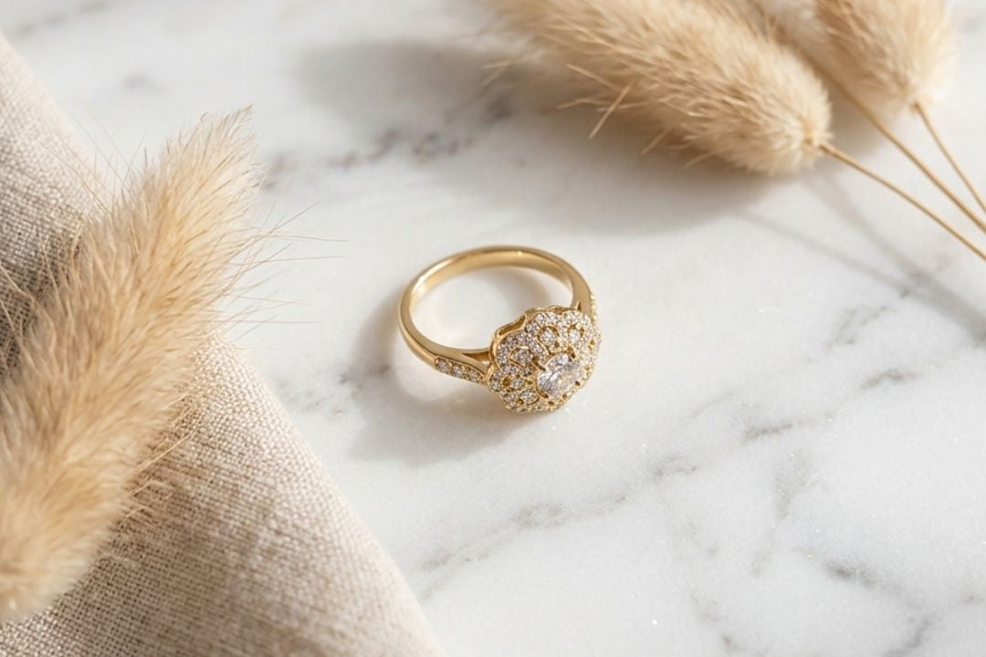 Anillo Round Cut Zirconia