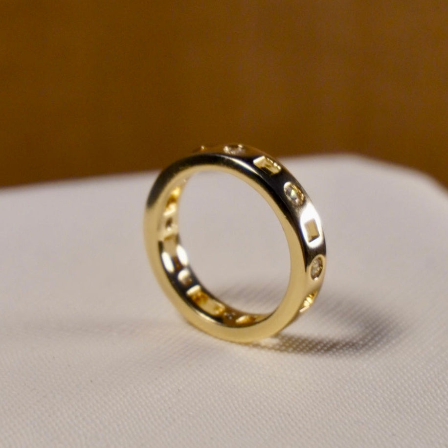 ANILLO AURORA LAMINADO ORO 14K