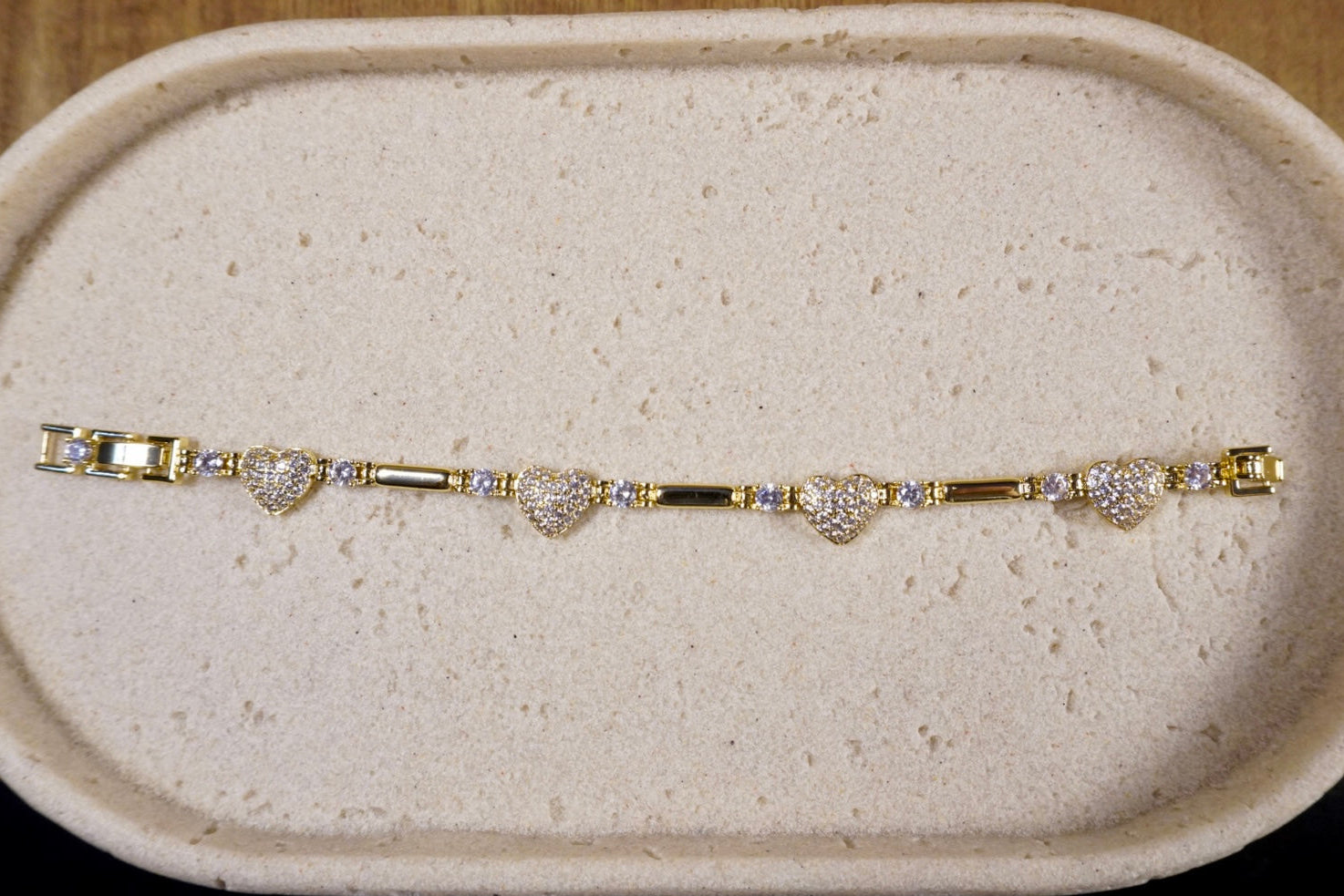 BRAZALETE DE CORAZON ZIRCONIA