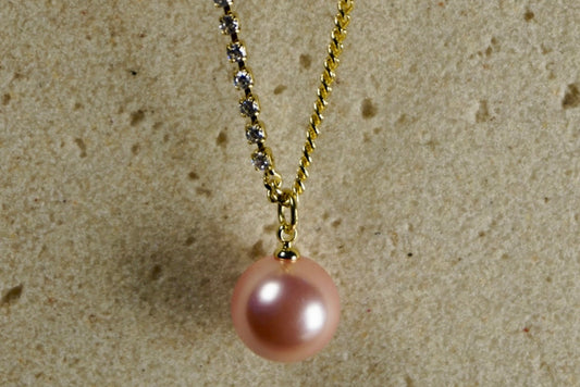CADENA DE TENIS  DE PERLAS