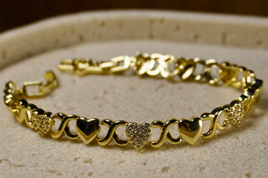 PULSERA XOXO EN ZIRCONIA