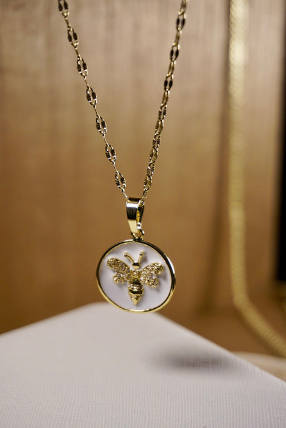 SET CADENA FINA ABEJA